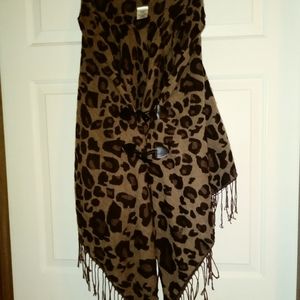 Leopard Poncho